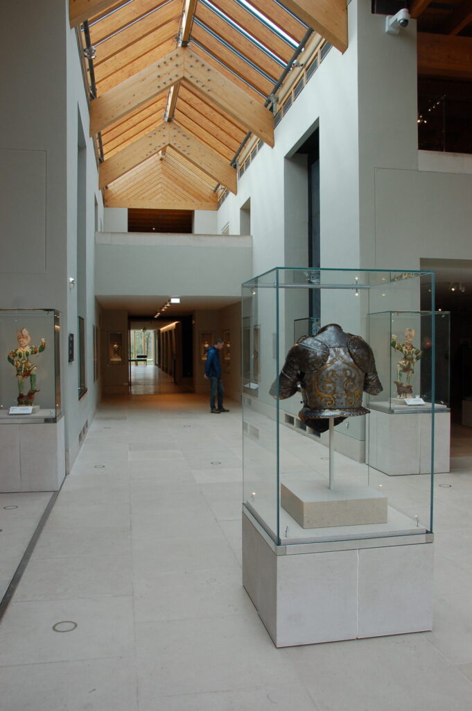 exhibition hall in the Burrell Collection art gallery