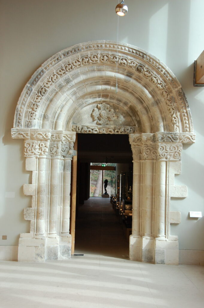 archway in the Burrell Collection art gallery