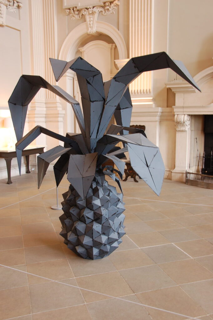 large pineapple sculpture