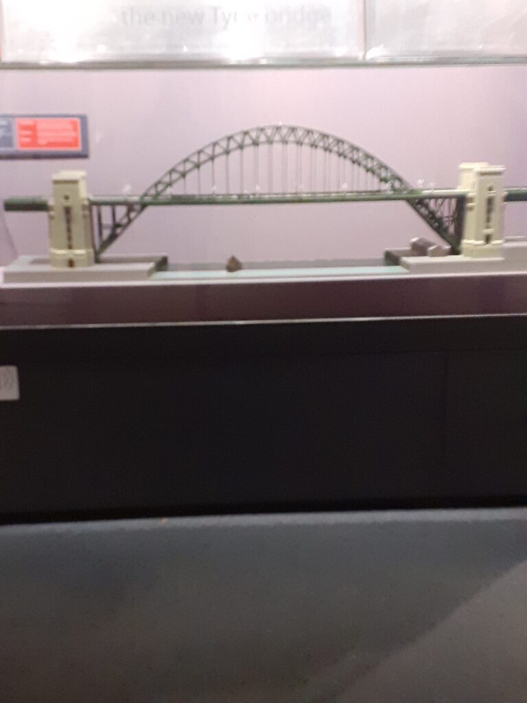 model bridge display in museum