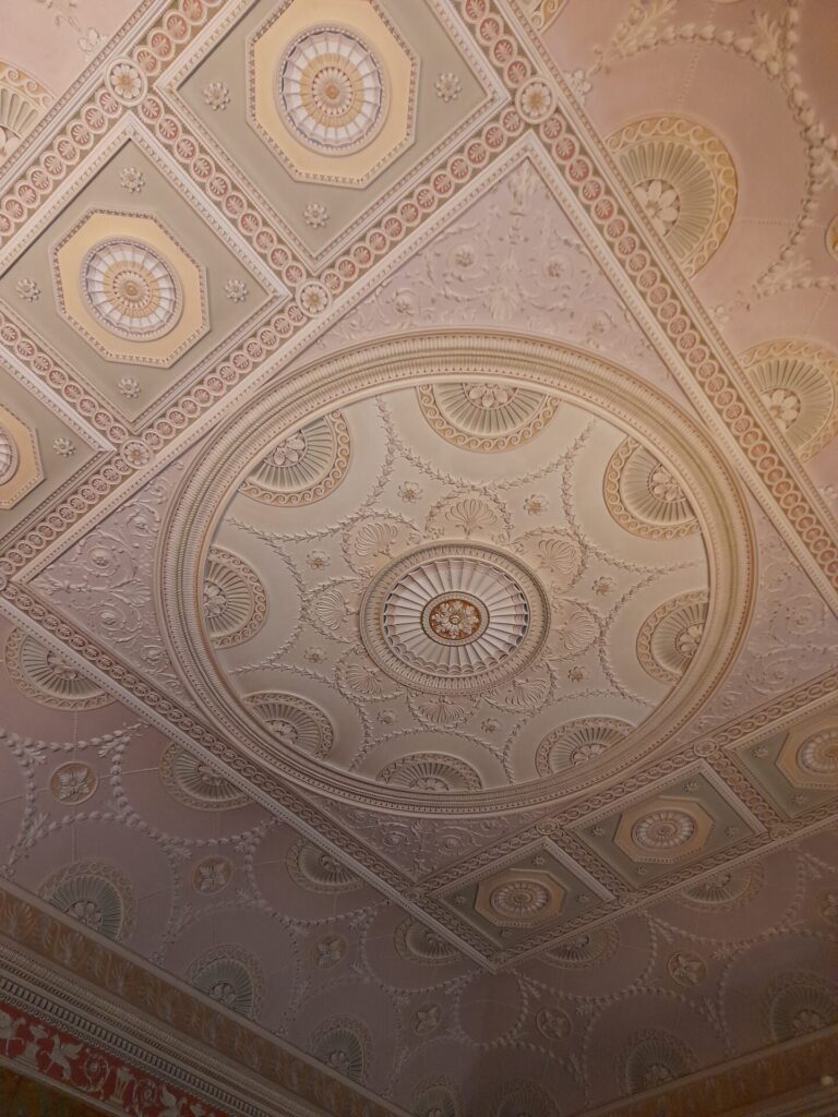 Ceiling detail in Harewood House