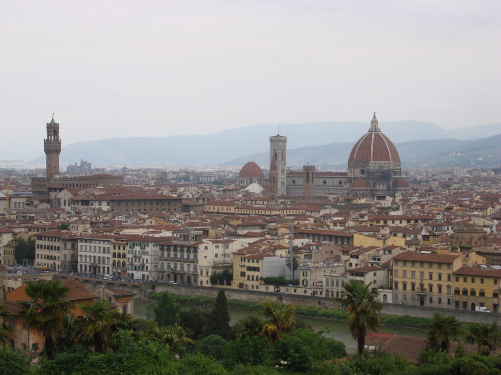 aerial view of Florence