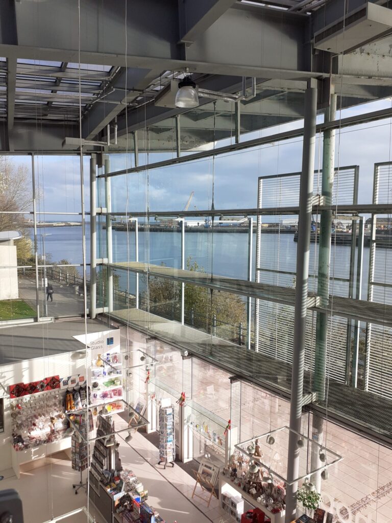 view of the shop in the National Glass Centre Sunderland