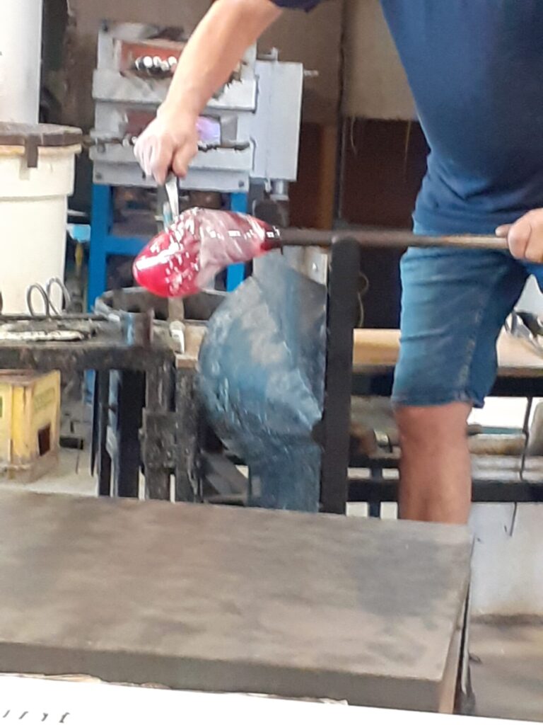 glass blowing demonstration