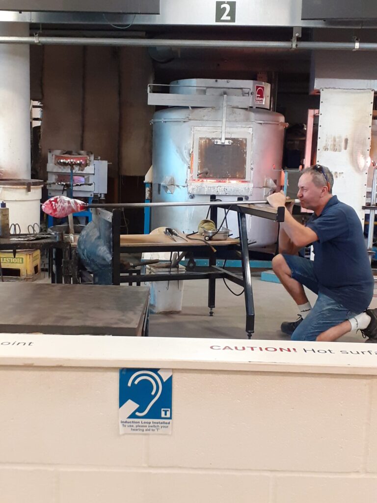 glass blowing demonstration