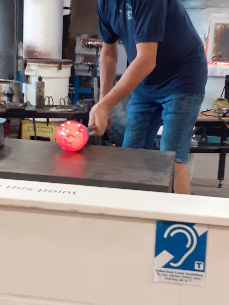 glass blowing demonstration