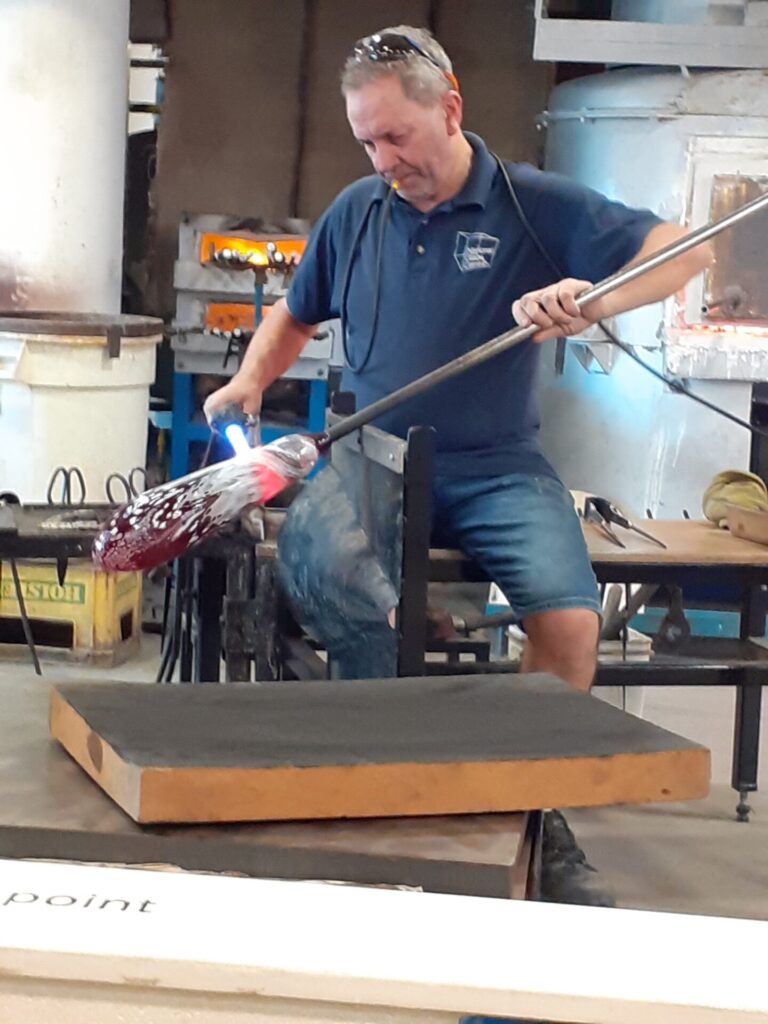 glass blowing demonstration