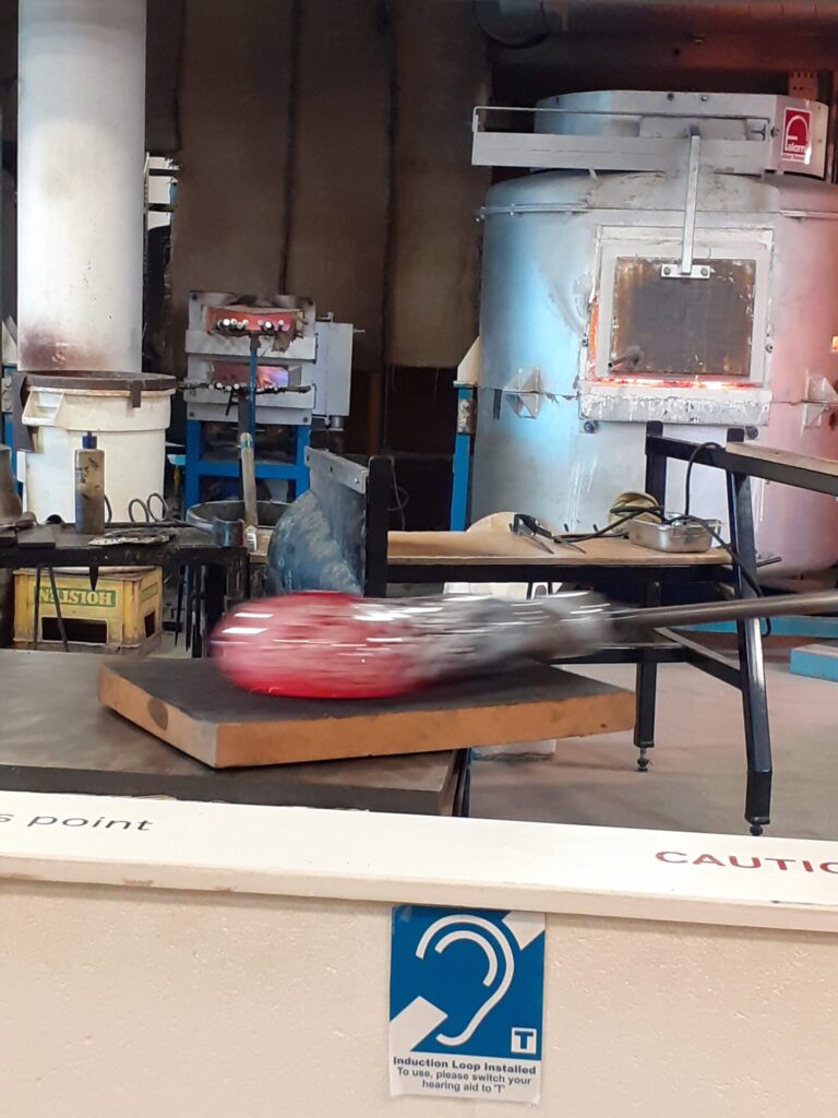 glass blowing demonstration