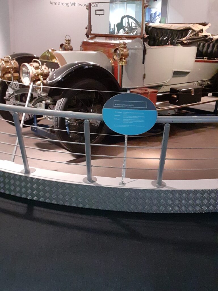 vintage car in museum