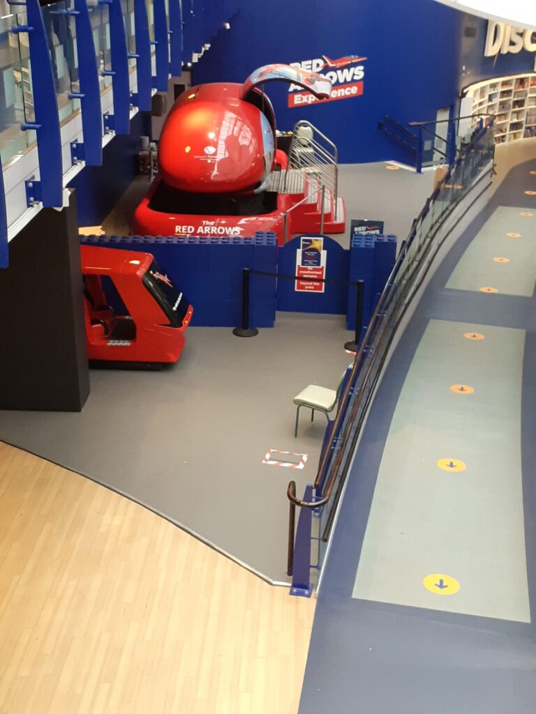 flight simulator in museum