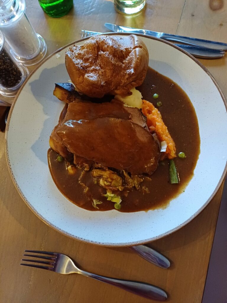 a plate of roast sunday lunch