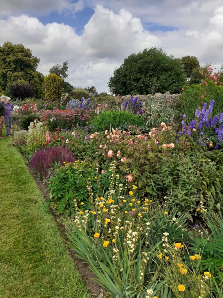 flower beds at Thornton Hall