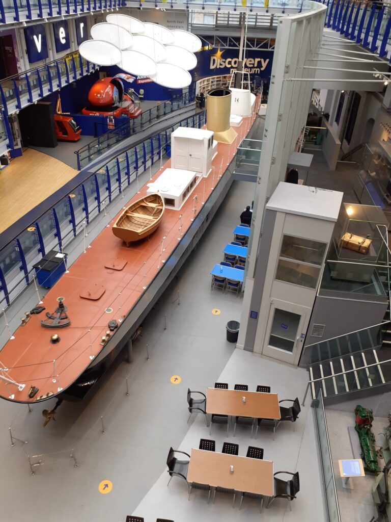internal view of discovery museum from a gallery