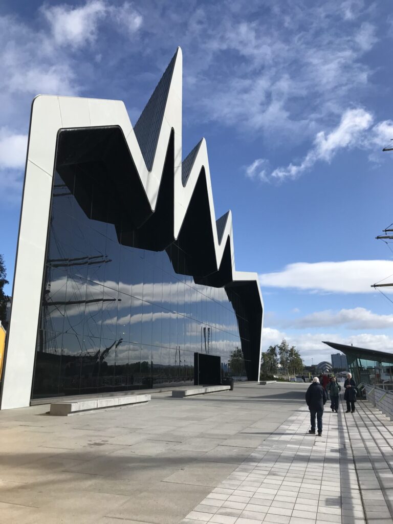 the Glasgow riverside transport museum