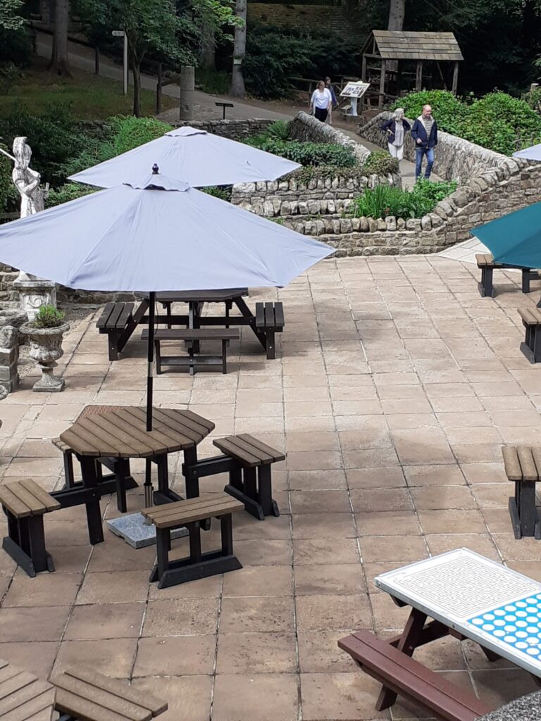 seating area at Vindolanda