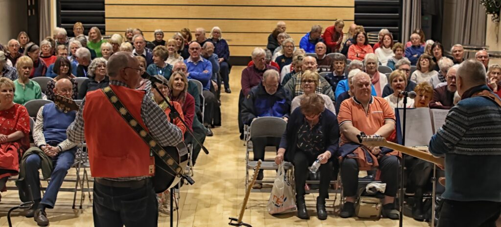 An enthusiastic audience